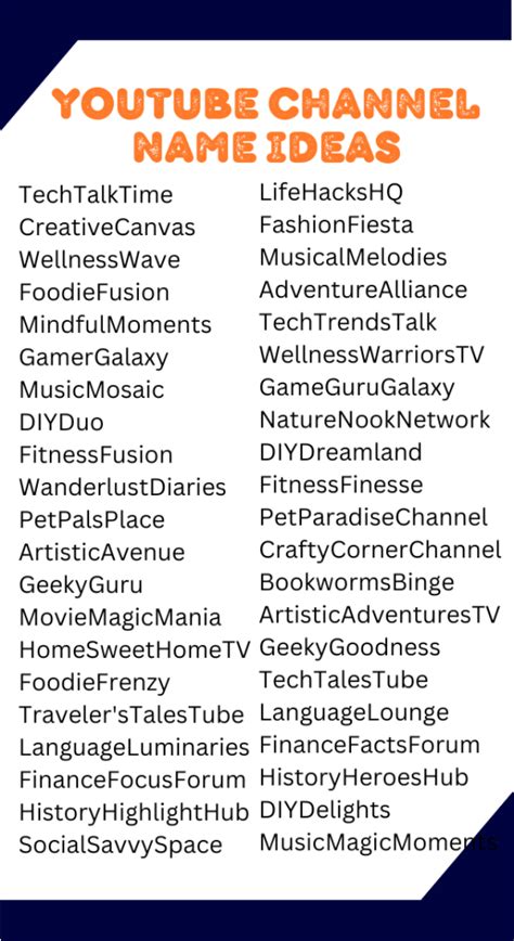 youtube name generator|1000s of Youtube Channel name ideas for 2024 + Free Logo.